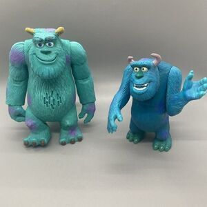 Monsters Inc Sulley Toys Lot of 2 Vintage‎ Disney Pixar Hasbro
